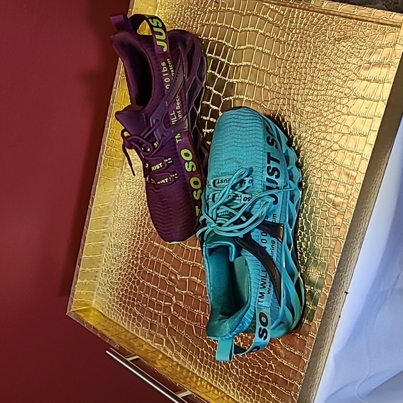 2 FOR 1-Just So So, Women's Sneakers size 40, colors wine/lime & teal/black - Picture 7 of 8